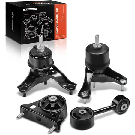 A-Premium 4PCS Engine Motor Mount Transmission Mount Torque Strut Mount Kit Compatible with Toyota Highlander 2004 2005 2006 2007 2.4L, FWD, Automatic Transmission