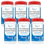 The Pharma-C Company 70% Isopropyl Alcohol Wipes [6 pack - 40ct canisters]