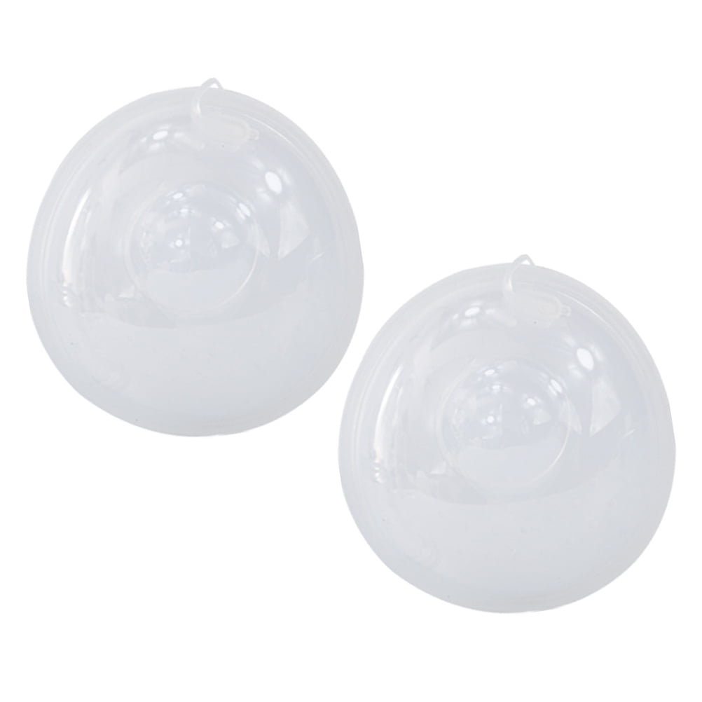 SOPOTUTU Silicone Breastmilk Collector White Hands-Free Design for Storage 2Pcs