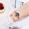 thumbnail image 2 of WIFKLSIIPG LVPAI Fashion Trend Diamond Hexagonal Alloy Ladies Bracelet Watch Set, 2 of 3