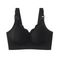 YiHWEI Cotton Bras for Older Women Large Bust Large Cup Pregnant Women
