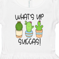 thumbnail image 4 of Inktastic What's Up Succas Funny Cacti Plants Girls Toddler Dress, 4 of 5