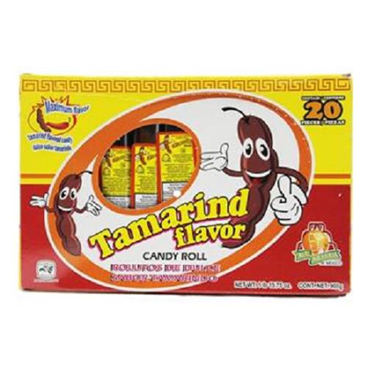 EL AZTECA TAMARIND CANDY ROLL 1.58 oz Each ( 20 in a Pack ) Walmart