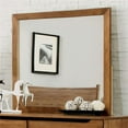thumbnail image 1 of Benzara BM123354 Lennart Mid-Cent Modern Mirror, Oak, 1 of 1