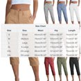 thumbnail image 2 of Cutuoiiu Women's Casual Plus Size Cargo Capris High Waist Stretch Trousers with Pockets for Daily Wear, 2 of 9
