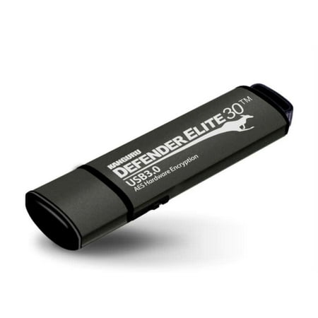 UPC: 0705110111454 | Kanguru Defender Elite30  Hardware Encrypted  Secure  SuperSpeed USB 3.0 Flash Drive  16G – AES 256-Bit Hardware Encrypted  USB3.0  Write-Protect Switch  Remotely Manageable  TAA Compliant
