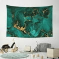thumbnail image 6 of Easygdp Green Gold Glitter Tapestry Wall Hanging, Wall Tapestries for Bedroom Aesthetic Living Room Office Decor 60x40in, 6 of 8