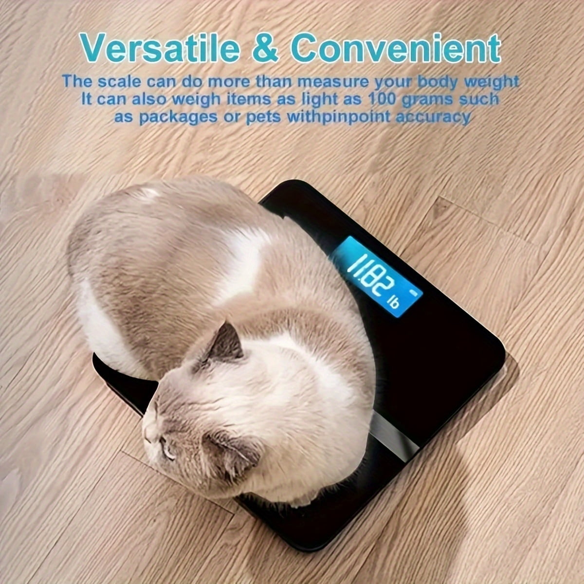 Weight Scale Electronic Scale, 396 Pound Digital Bathroom Scale, High-precision Weight Scale with LCD High-definition Display Screen And Temperature Display (switchable Between KG And Pounds)