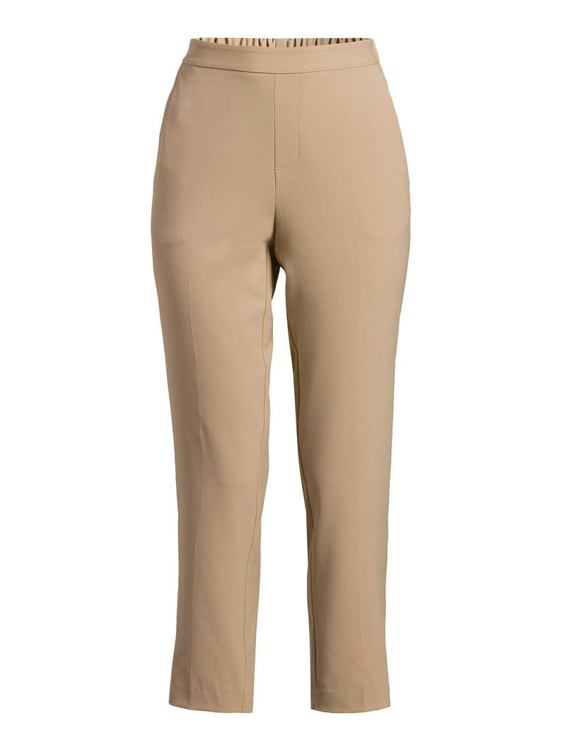 パンツ Time is on T/C PRESSED TROUSER size 0 Time and Tru Women's Tapered Pull On Pants, 27
