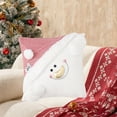thumbnail image 5 of Christmas Pillow Cover 18*18in – Tufted Santa Snowman Throw Pillowcase – Soft Decorative Cushion Cover for Sofa, Bed, 5 of 5