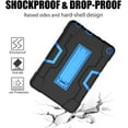 thumbnail image 6 of SOATUTO Case for Amazon Fire HD 8 2020 Tablet, Hybrid Drop Proof Shock Resistant Rugged Kids Friendly Case Built-in Kickstand For Amazon Fire HD 8 2020 / Fire HD 8 Plus 10th Gen 2020 - Black+Blue, 6 of 7