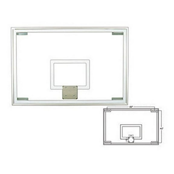 FT236 First Team 72in x 48in Glass Basketball Backboard