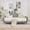 Sage Green, variant on Full Size Upholstered Daybed Sofa Bed with Cloud-Shaped Backrest, Linen-Look Fabric Lounge Bed Frame for Living Room, Guest Room, No Box Spring Needed, Sage Green