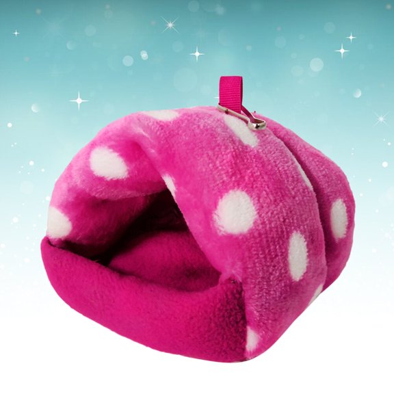 ETEREAUTY Pet Warm House Pink Bed for Hamster and Small Animals