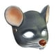 thumbnail image 5 of Máscara de media cara de ratón 3D, disfraz de cosplay, máscara de animal de rata para carnaval Gris oscuro, 5 of 9