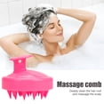 thumbnail image 4 of Doccia a mano Spazzola da bagno Spazzola per shampoo in silicone Pettine per lavaggio dei capelli Massaggio SPA, 4 of 5