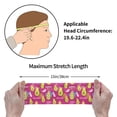 thumbnail image 5 of Easygdp Pink Green Avocado Sports Headband Non Slip Headband Unisex for Head Circumference 19.6 - 22.4 inch, 5 of 9