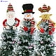 thumbnail image 2 of Árbol de Navidad, estrella de Santa Claus, muñeco de nieve, adornos navideños de fieltro, sombrero de árbol de Navidad, colgante, decoración navideña para el hogar, 2 of 4