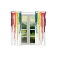 thumbnail image 2 of CADecor Fun Unique Window Kitchen Curtain, Paint Dripping Window Treatment Panel Curtains,26x39 inches,Set of 2, 2 of 3
