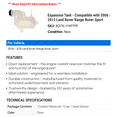 thumbnail image 2 of Expansion Tank - Compatible with 2006 - 2013 Land Rover Range Rover Sport 2007 2008 2009 2010 2011 2012, 2 of 2