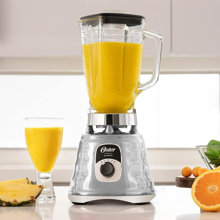 Oster Original 3 Speed Chrome Blender, 5 Cup Glass Jar - Walmart.com