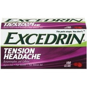 Excedrin Tension Headache: Tension Headache Aspirin Free Geltabs Pain Reliever/Pain Reliever Aid, 100 Ct