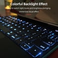 thumbnail image 2 of yeacher Clavier Tactile BT à Aspiration Magnétique avec Étui de Protection Compatible avec iPad Pro 12,9 Pieds' 2018-2021 Blanc (avec Rétroéclairage), 2 of 6
