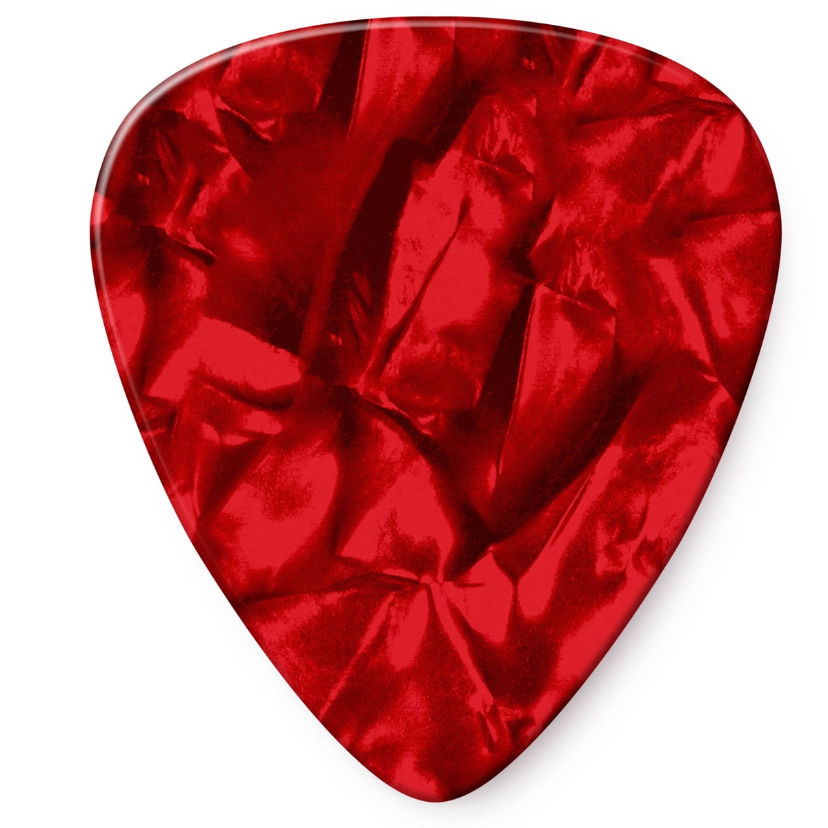 Dunlop Celluloid Guitar Picks, Medium, Red Pearloid, 72-Pack