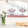 thumbnail image 5 of FEOLGEHLY Patriotic Kitchen Towels 4th of July Independence Day Fireworks Stars Red White Blue Dish Towels, 16x24 inch Seasonal Summer Memorial Day Decoration Hand Towels Set of 2, 5 of 6