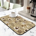 thumbnail image 4 of Fun Coffee Kitchen Mats for Floor Set of 2 Pieces Kitchen Rugs and Coffee Mat Dish Drying Mats Kitchen Accessories, 4 of 6