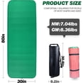 thumbnail image 3 of 4" Self-Inflating Sleeping Pad for Camping, Outdoor Large 80”×30” Thick Memory Foam Pad, Portable Camping Mattress Camping Pad for Tents Car Hiking Sleeping Mat Foldable Guest Bed with Carry Bag, 3 of 7