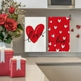 thumbnail image 4 of qefuia Red Hearts Love You Valentine''s Kitchen Towels Dish Towels, 18x26 Inch Anniversary Wedding Decoration Hand Towels Set of 4, 4 of 6