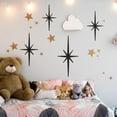 thumbnail image 6 of CoolStuff 4 Pcs Cast Iron Starburst Shaped Wall Decor Metal Mid Century Modern Decor Retro Atomic Stars Wall Art Elegance Accents Vintage Celestial Whimsigoth Hangings for Home Office Room(Gold), 6 of 6