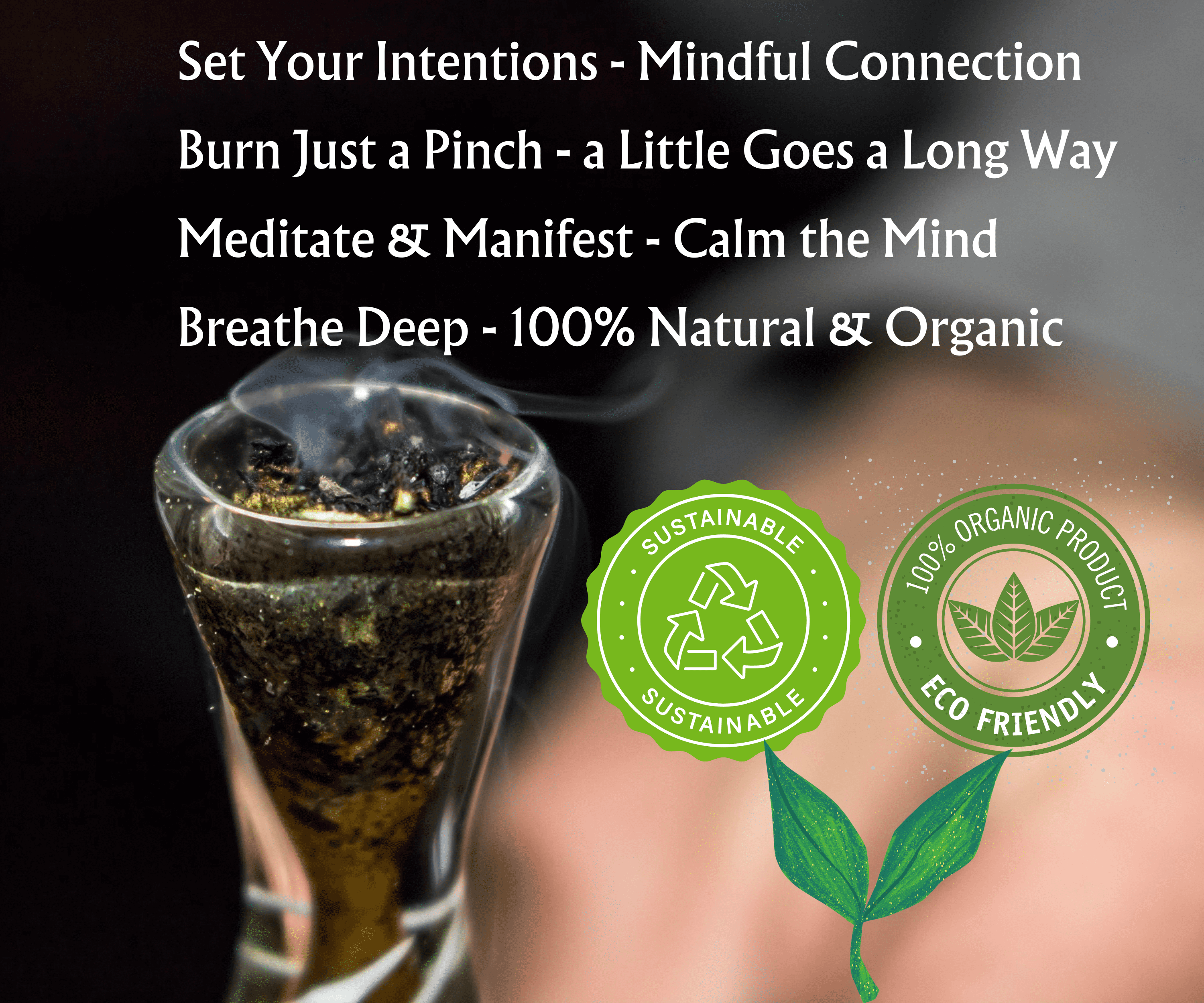 Medicinal Herbs Spiritual Incense Mix 4 oz, Hand-Crafted Sacred Burning Blend – Organic White Sage, Sweet Grass, Palo Santo Chips & Cedar (4Oz)
