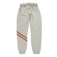 thumbnail image 2 of P.J. Salvage Womens Left Leg Stripes Pajama Jogger Pants, Beige, Small, 2 of 2