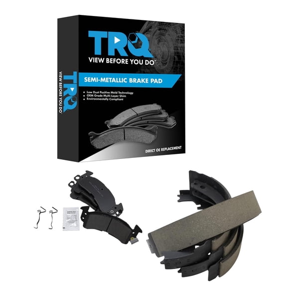 TRQ Brake Pads Semi-Metallic Fits 71-96 Buick 69-92 Cadillac Chevrolet Oldsmobile 68-89 Pontiac