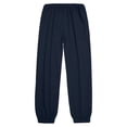 thumbnail image 5 of Men's Elastic Drawstring Cuffed Joggers Breathable Lightweight Athletic Trousers Deep Side Pockets Soft Fit for Gym Workouts Daily Training Navy M, 5 of 9
