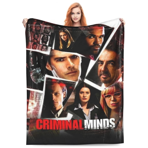 Criminal Minds Blanket Soft Cozy Fleece Plush Throw Blanket All Season Ultra Warm Lightweight Cartoon Blanket Gifts for Girls Boys Women Men