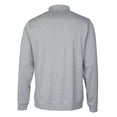 thumbnail image 3 of Men's Cutter & Buck Gray Tulane Green Wave Vault Big & Tall Stealth Quarter-Zip Pullover Top, 3 of 3