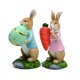 thumbnail image 1 of Estatua de conejo de resina, figuras de conejo de Pascua con adornos artesanales de resina, figuras de conejo de Pascua, funcionalidad de alta precisión, 1 of 8