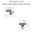 thumbnail image 5 of Bsicpro Kitchen Rugs and Mats 2 Pieces, Non Skid Anti Fatigue Absorbent Runner Rugs for Sink, Green, 20"x32"+20"x47", 5 of 10