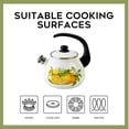 thumbnail image 6 of Novomoskovsjka Posuda Lemon Enamel Kettle with Whistle 2.7 Qt (2.5 L) Enameled Steel Stovetop Kettle with Ergonomic Handle Tea Kettle Tea Pot for Stove Top Enamelware Kitchen Kettle, White Yellow, 6 of 7
