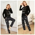 thumbnail image 4 of Cotton Pajamas Sets for Women 2pcs Long Sleeve and Long Pants Pajama Set Cute Print Pajama Set Womens Soft Loungewear Set with Pockets, S-XXL, 4 of 13