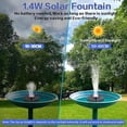 thumbnail image 3 of WJTG Solar Fountain, Upgraded with , Solar Powered Fountain Water Pump, Free Standing Floating SolarJ_Perfect Gift, 3 of 5