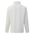 thumbnail image 5 of AWZXDE Men's Knit Quarter Zip Sweatshirt, Stand Collar Pocket Pullover, Thermal Fall Winter Top White,XXXL, 5 of 8