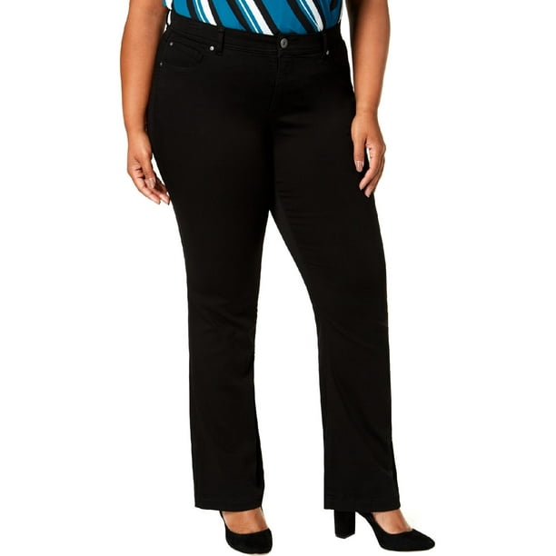 INC - INC Womens Plus Denim Mid-Rise Bootcut Jeans - Walmart.com ...
