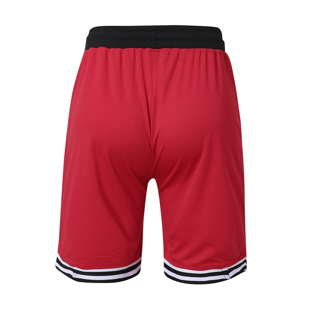 CHANGMOO Fashionable Men's Elastic Rope Stretch Mesh Pocket Casual Plain Sports Shorts
