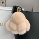 thumbnail image 1 of Decoración del hogar, decoración de la habitación, decoración de la pared, disfraz, lindo colgante, llavero para coche, accesorios para bolsos, bola de terciopelo suave, colgante de peluche de conejo, 1 of 3