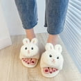 thumbnail image 4 of Gubotare Bedroom Slippers Women Cotton Memory Foam Non-slip Closed Toe Washable Slippers for Hotel,Guest,Travel,Bride,Women and Men,White 6.50, 4 of 5