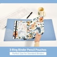 thumbnail image 5 of ALAZA 2 Pack Pencil Pouch Blooming Flower Pencil Case for 3 Ring Binder Clear Window Pencil Bag Organizers, 5 of 6